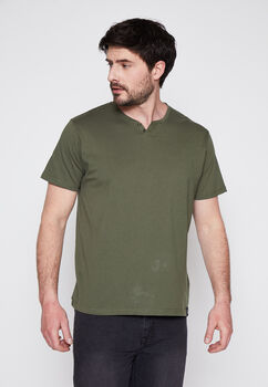 Polera Hombre Verde Botones Family Shop