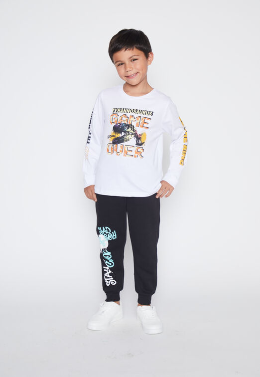 Polera Nino Blanco Dino Family Shop