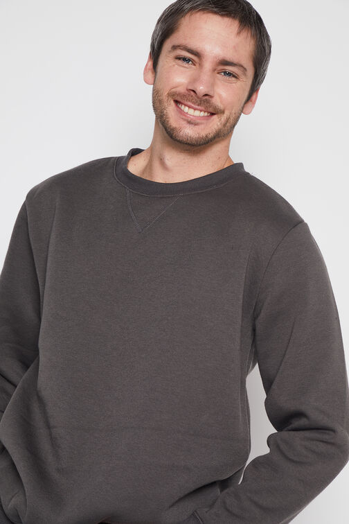 Poleron Hombre Gris Basic Family Shop
