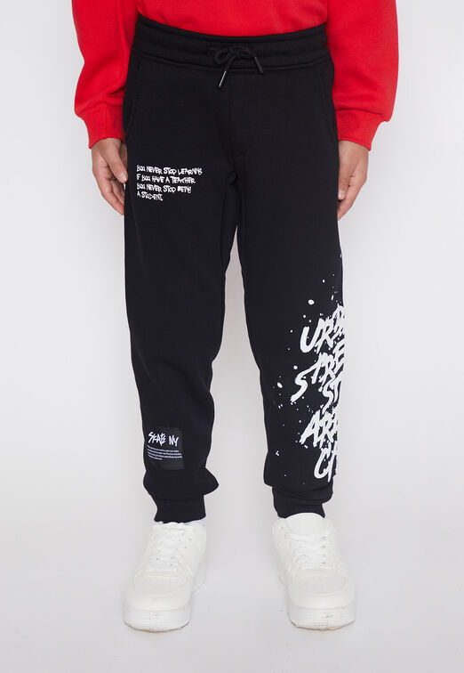 Pantalon De Buzo Nino Negro Manchas Family Shop