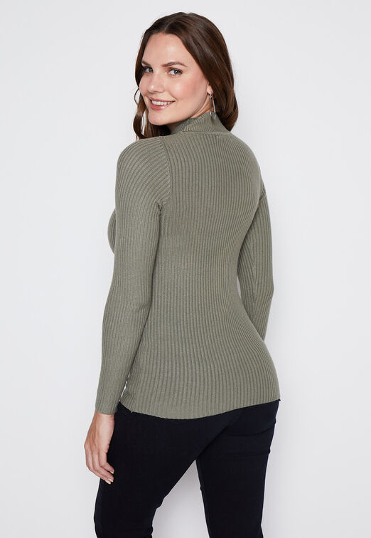 Sweater Canuton Cuello Alto Verde Family Shop