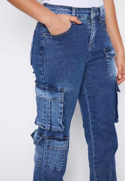 Jeans Lola Azul Multibolsillo Family Shop