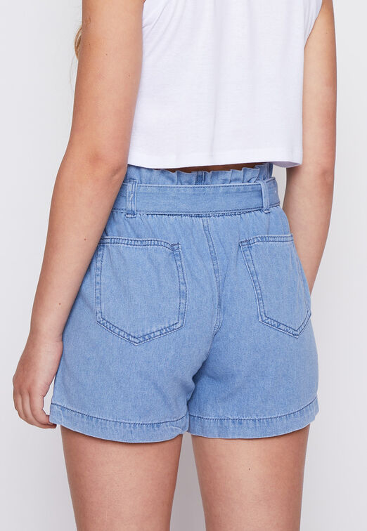 Short Denim Papper Bag Celeste Family Shop