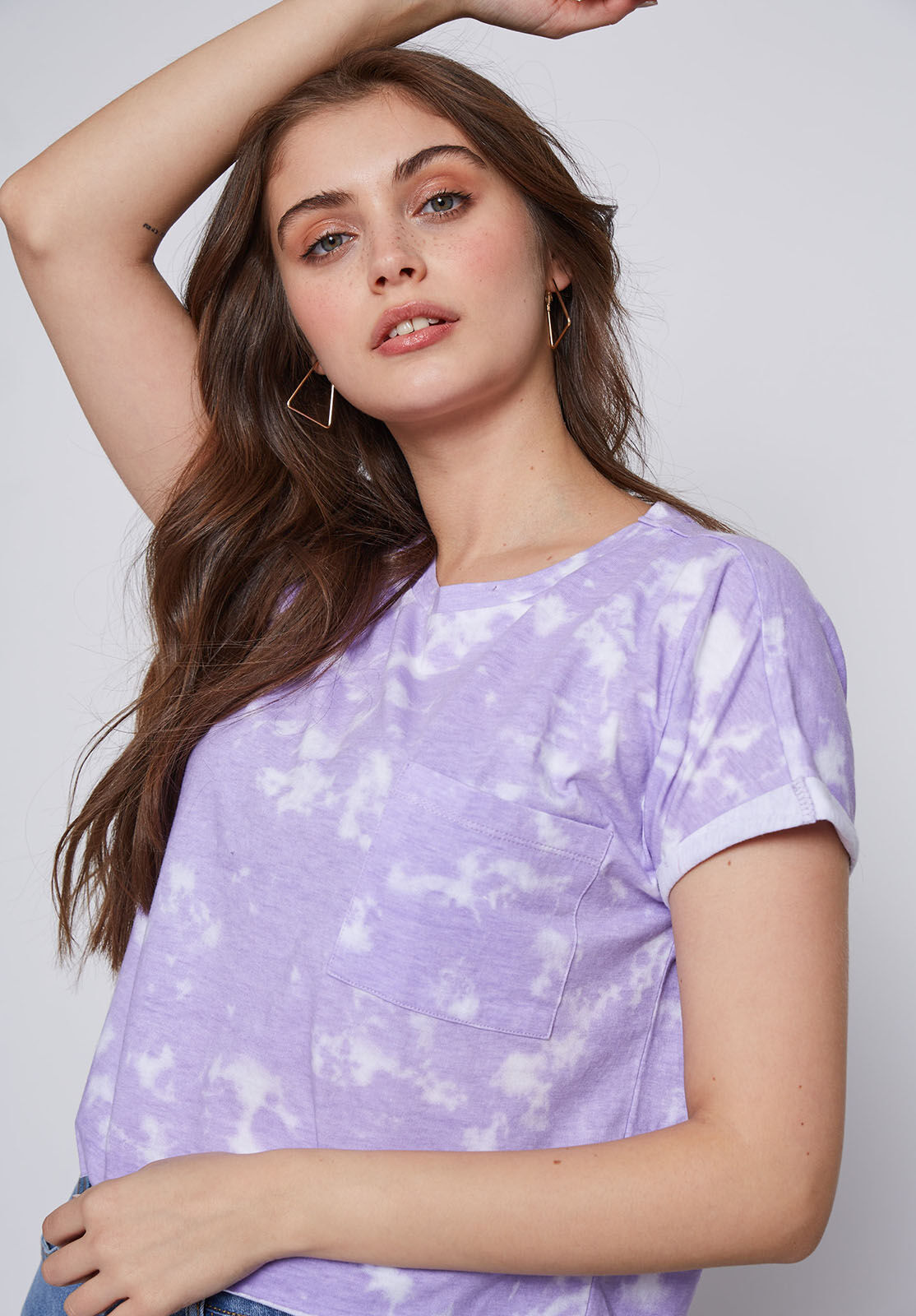 Polera shop lila mujer
