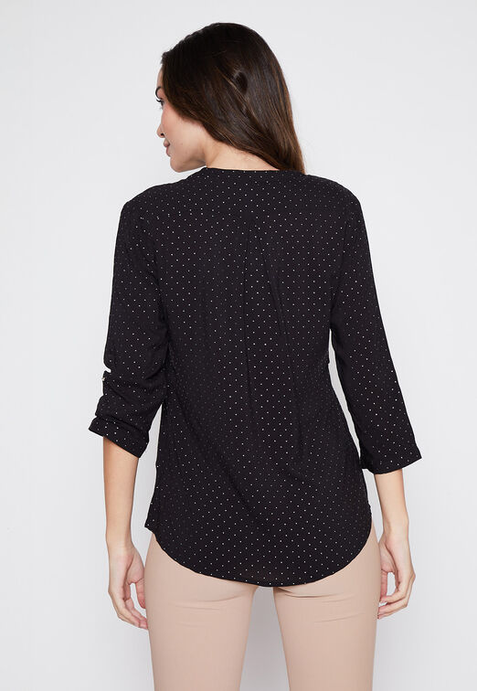 Blusa Mujer Negro Strass Family Shop