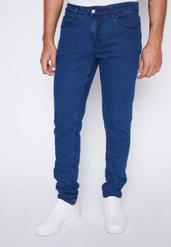 Jeans Hombre Azul Skinny Elasticado Family Shop