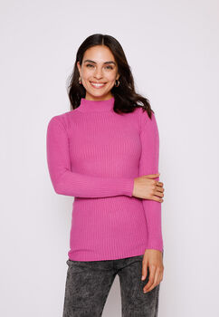 Sweater Mujer Morado Canuton Cuello Alto Family Shop