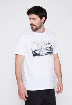 Polera Hombre Blanco Cuadros Family Shop