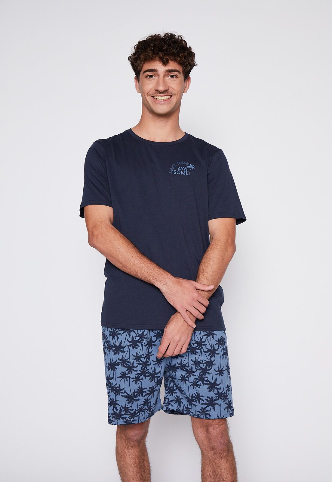 Pantalon pijama corto 2025 hombre