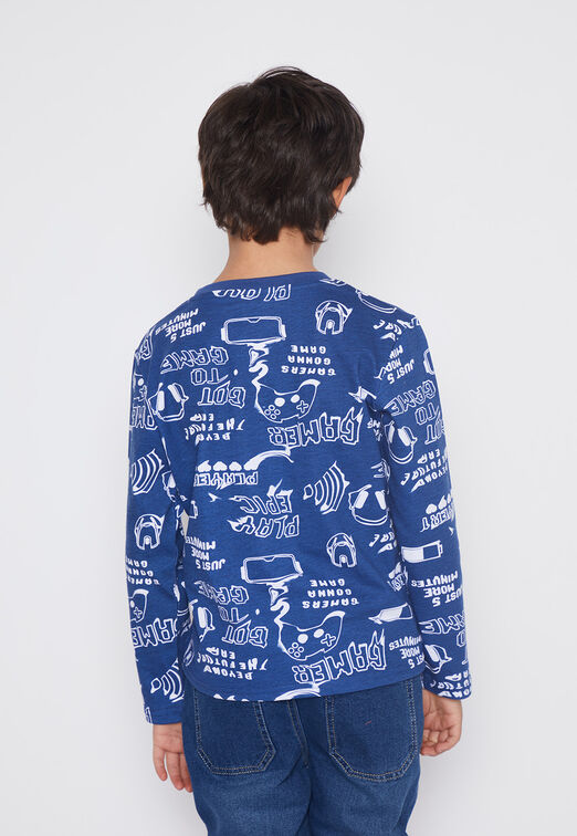 Polera Nino Azul Moda Family Shop