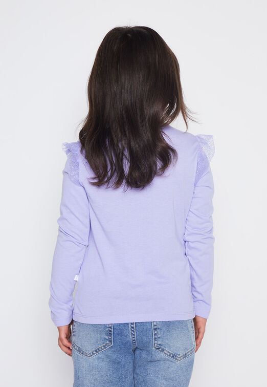 Polera Nina Lila Glitter Family Shop