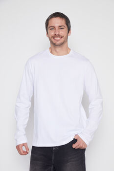 Polera Hombre Blanco Basica Family Shop