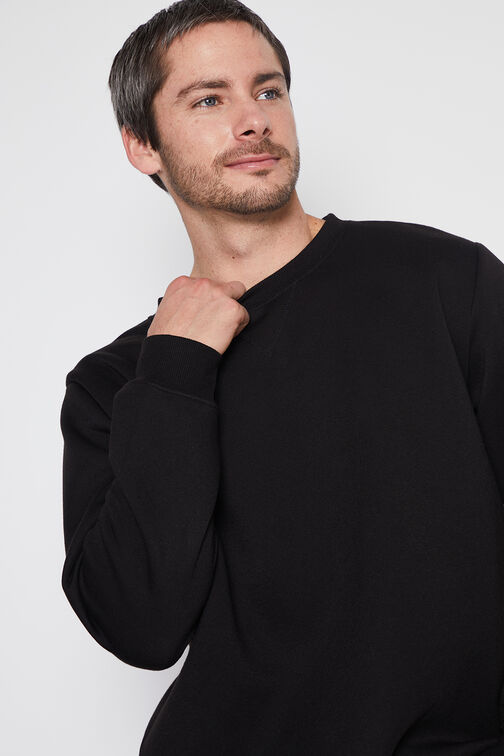 Poleron Hombre Negro Basic Family Shop