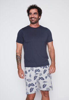 Hombre  Pijama  Negro  Classic Family Shop