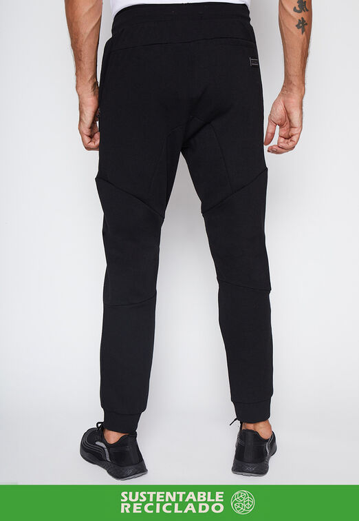 Pantalon De Buzo Aplicaciones Negro Family Shop