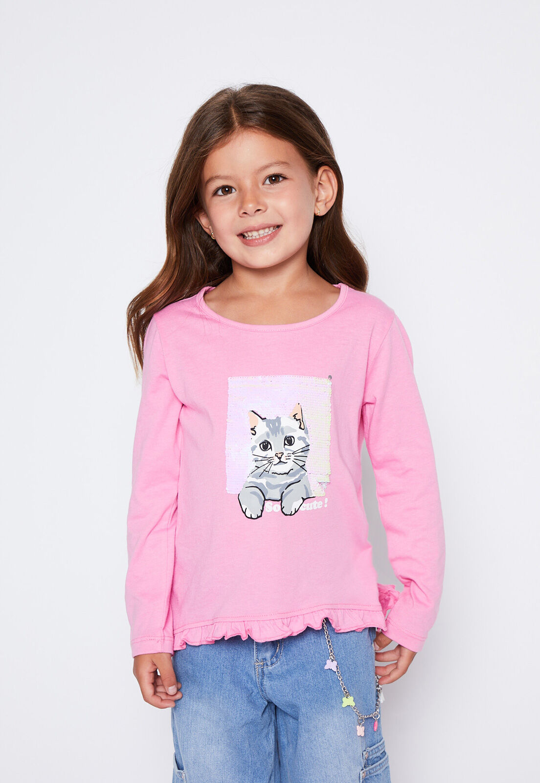 Polera lentejuelas niño outlet