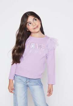 Polera Nina Lila Full Hombro Family Shop