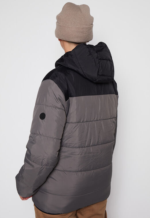 Parka Acolchada Bicolor Gris Family Shop