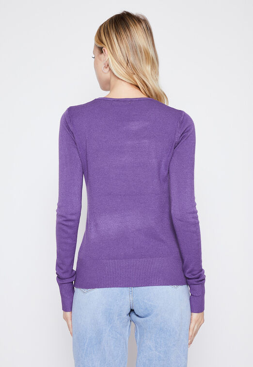 Sweater Mujer Lila Basic Family Shop