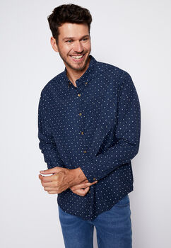 Camisa Plus Size Puntos Azul Family Shop