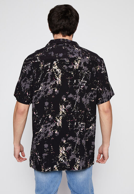 Camisa Manga Corta Guay Dark Gris Family Shop