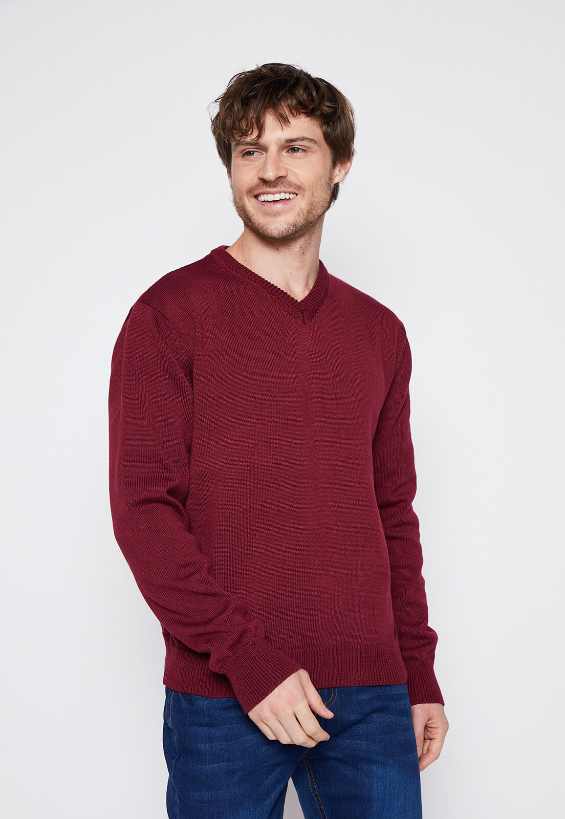 Sweater hombre con cuello outlet