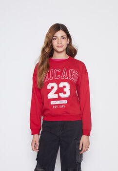 Poleron Lola Rojo Numero Family Shop