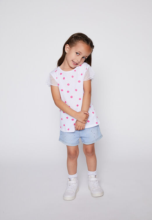 Short Denim Tachas Azul Family Shop