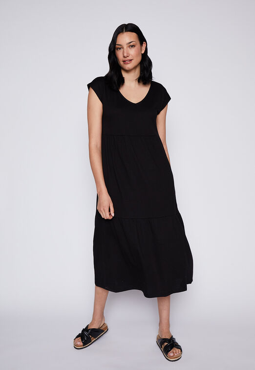 Vestido Corta Torta Ajustado Negro Family Shop