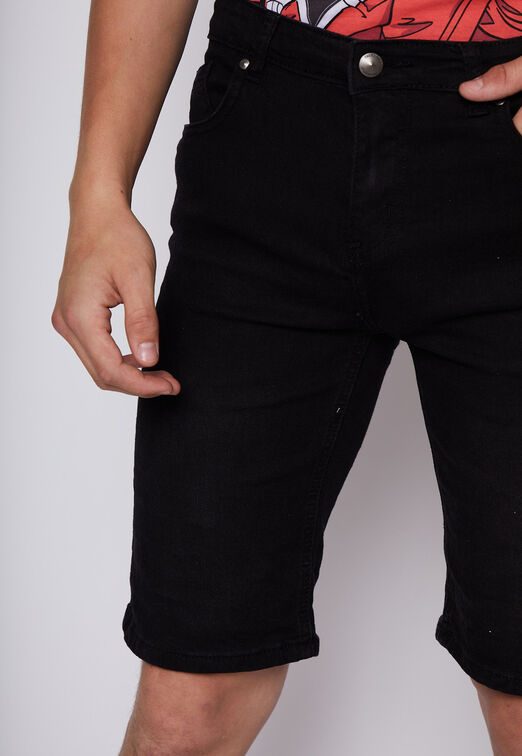 Bermuda Denim Clasic Negro Family Shop