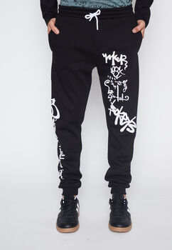 Pantalon De Buzo Lolo Negro Jooger Grafitti Family Shop