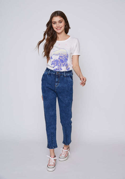 JEANS MUJER BLUE BAGGY AZUL