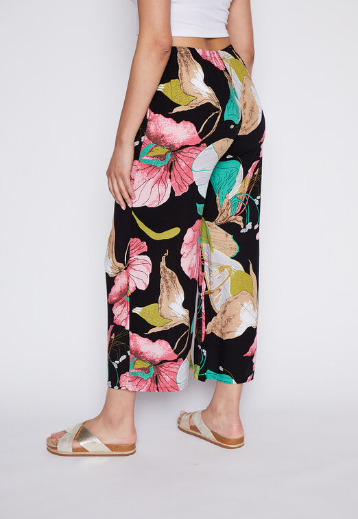 Pantalon Palazzo Rosado Negro Family Shop