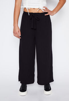 Pantalon Lola Negro Wideleg Family Shop