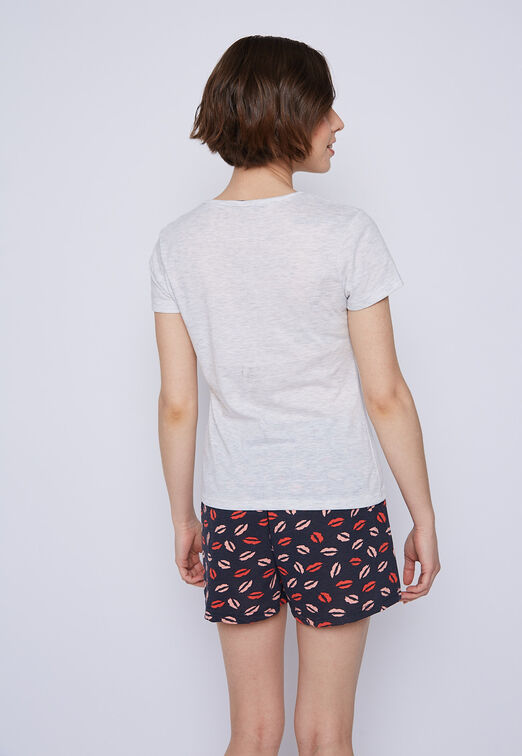Pijama M/C Estampado Short Print 2 Family Shop
