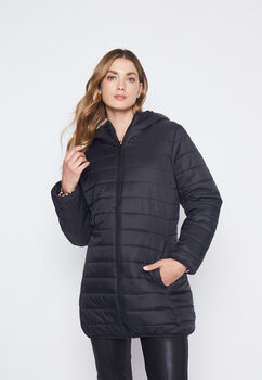 Parka Mujer Negro Basic Family Shop