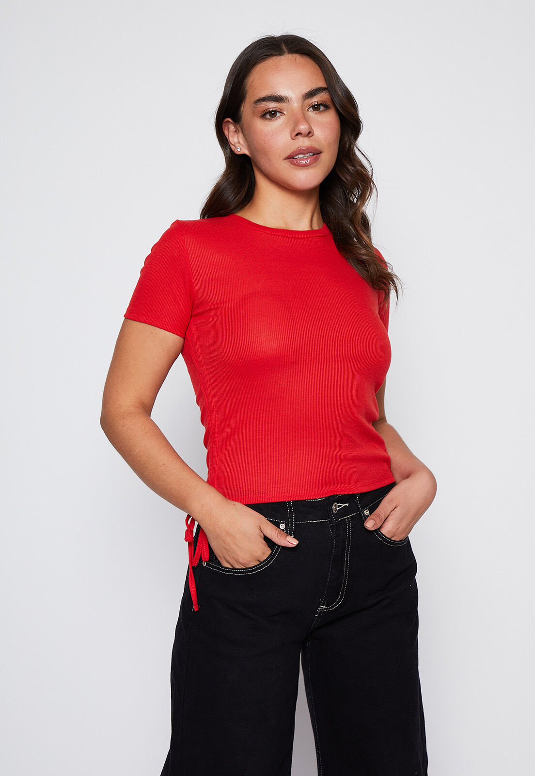 Polera roja mujer 2025