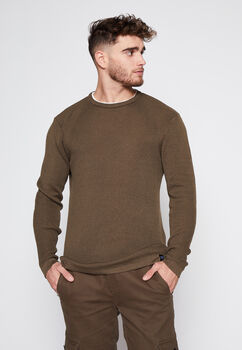 Sweater Polera Falsa Verde Militar Family Shop