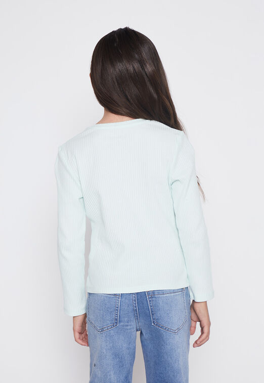 Polera Nina Turquesa Cut Out Family Shop