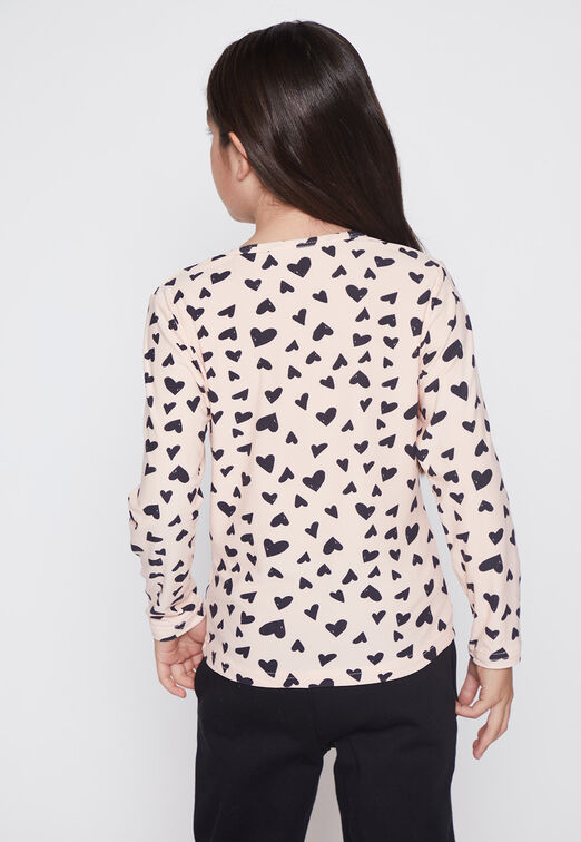Camiseta Nina Rosado Termica Rapport Family Shop