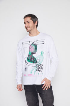 Polera Hombre Blanco Virtual Family Shop