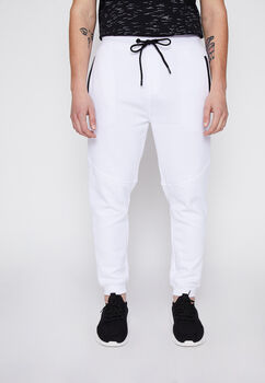 Pantalon Buzo Liso Cierre Blanco Family Shop
