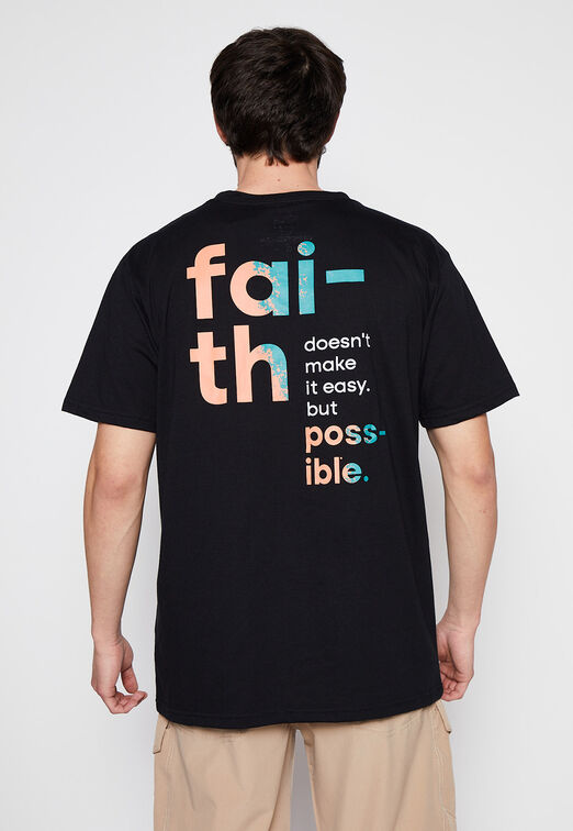 Polera Frases Negro Family Shop