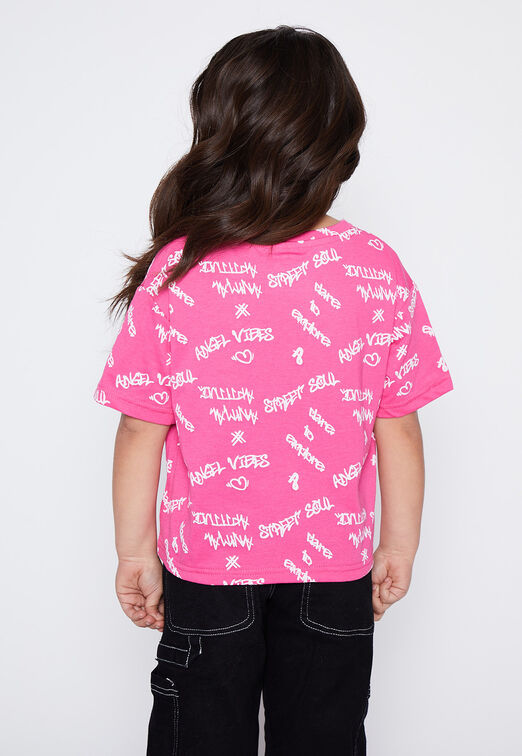 Polera Nina Fucsia Moda Family Shop