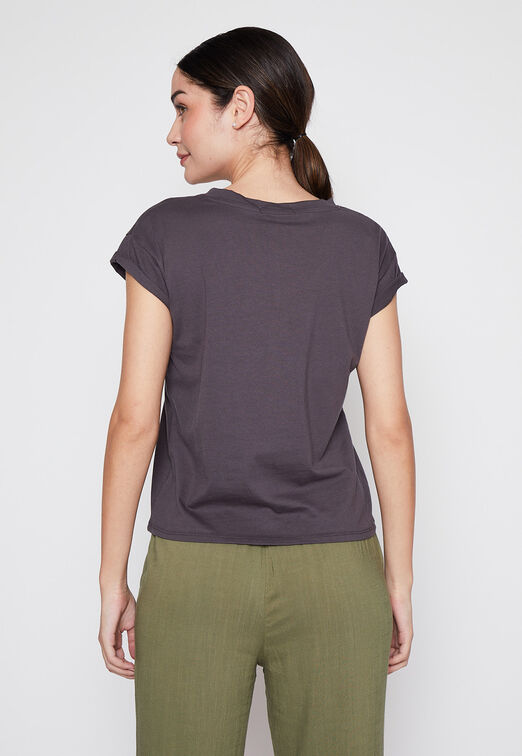 Polera Mujer Gris Tachas Estrella Family Shop