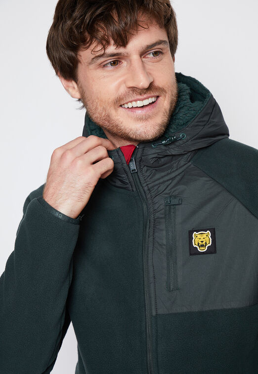 Chaqueta Hombre Verde Polar Forrada Family Shop