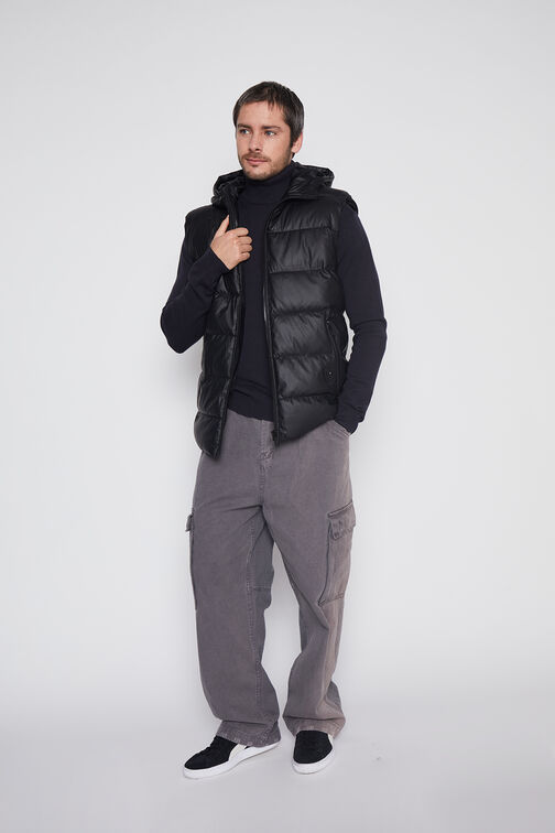 Chaqueta Hombre Negro Sin Manga Family Shop