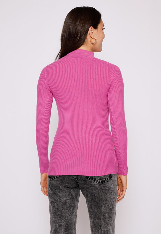 Sweater Mujer Morado Canuton Cuello Alto Family Shop