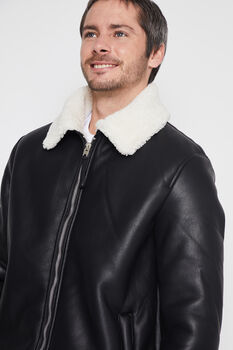 Chaqueta Hombre Negro Forrado Family Shop