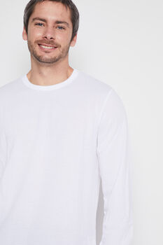 Polera Hombre Blanco Wafles Family Shop